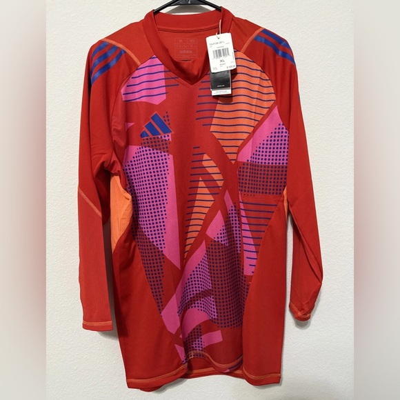 Adidas Tiro 24 Pro Goalkeeper Long Sleeve Men's Size XL Red Jersey IN0419 - Picture 1 of 6